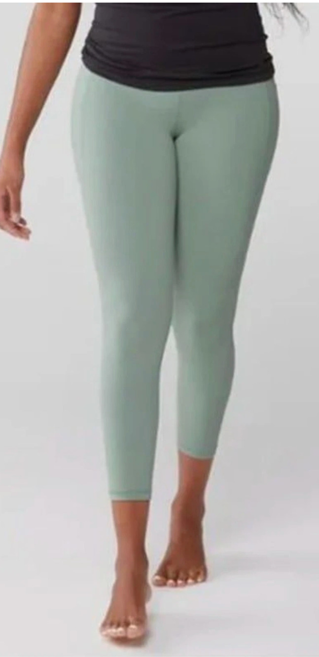 NEW ATHLETA GREEN SALUTATION STASH POCKET II LEGGINGS PANTS SZ 1X